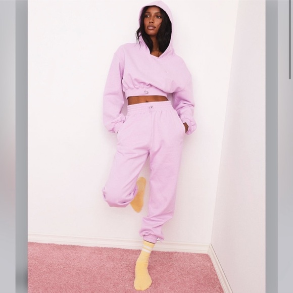 For Love & Lemons Josie Pink/Purple Jogger Sweatpants Lounge Small - Picture 2 of 15
